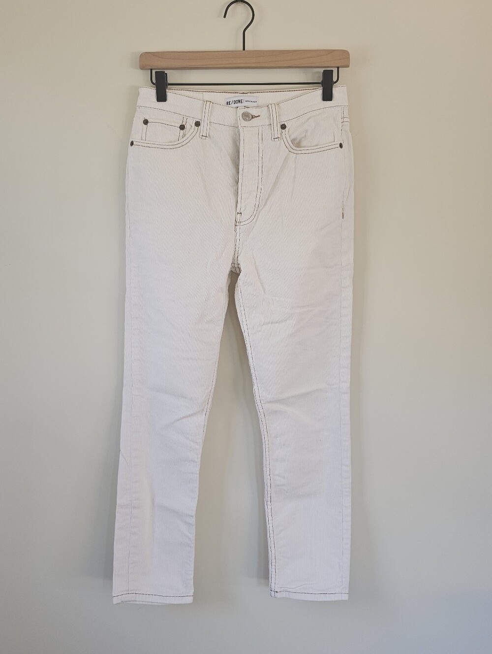 Re/Done Slim Corduroy Pants